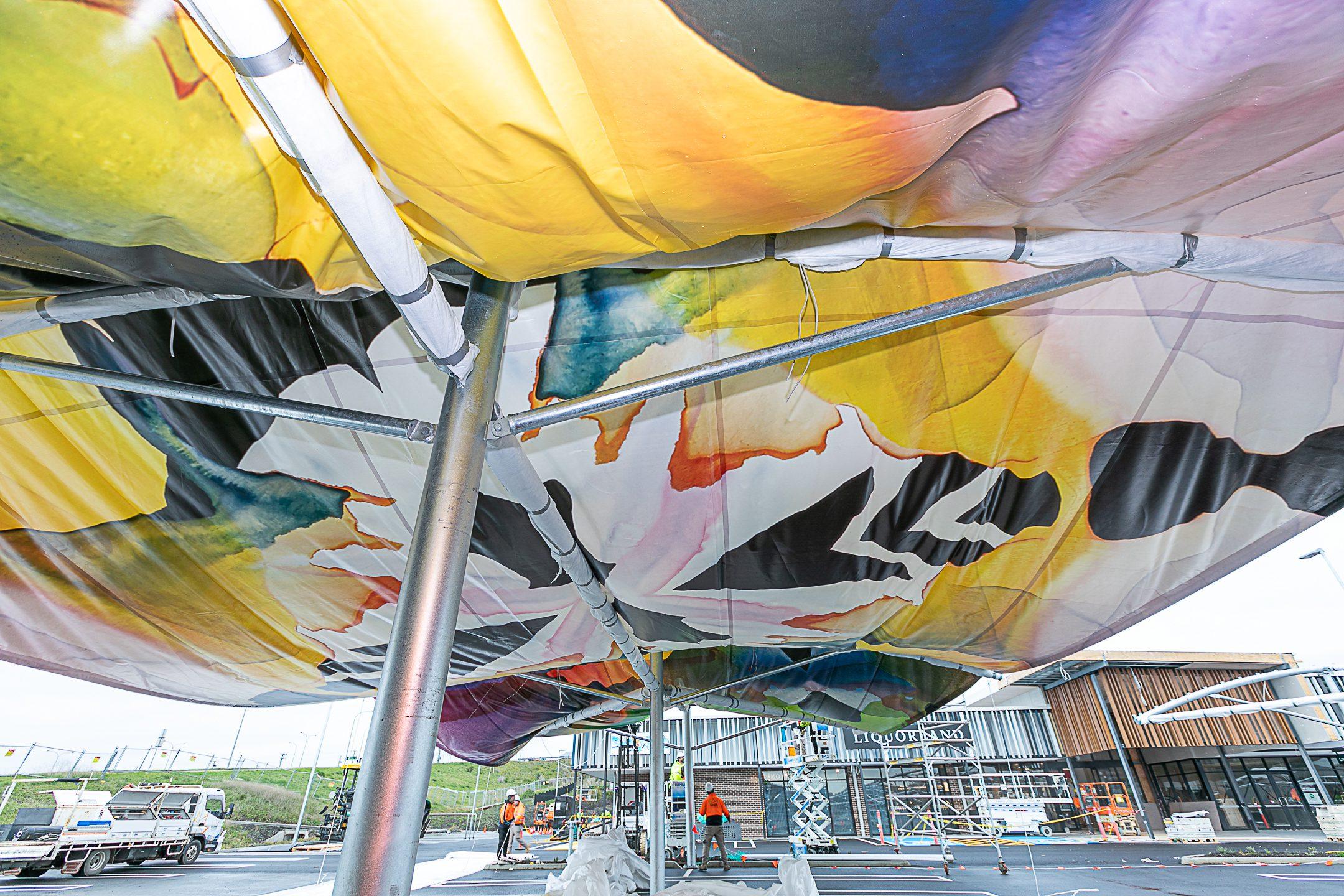 Install progress shot Lara Merrett barefoot_Photographer_PR11